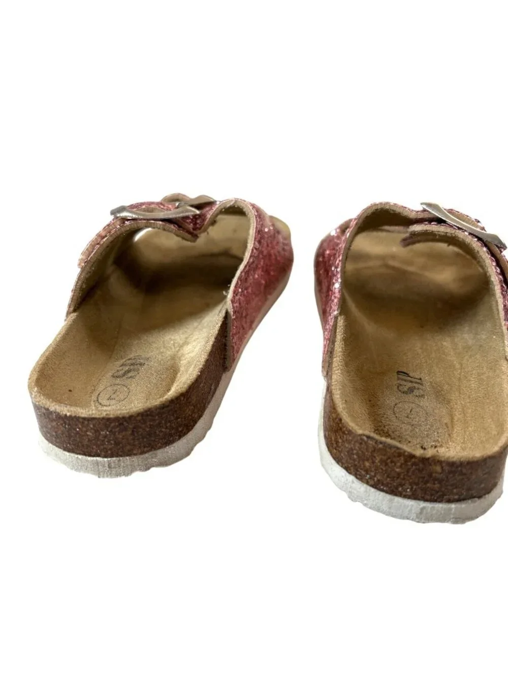Sip Toddler Girls Sandals Slip-on Pink Sequined Size 7